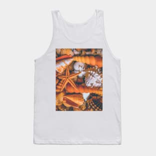 Seashell Sand Beach Summer Travel Sea Vacation Tank Top